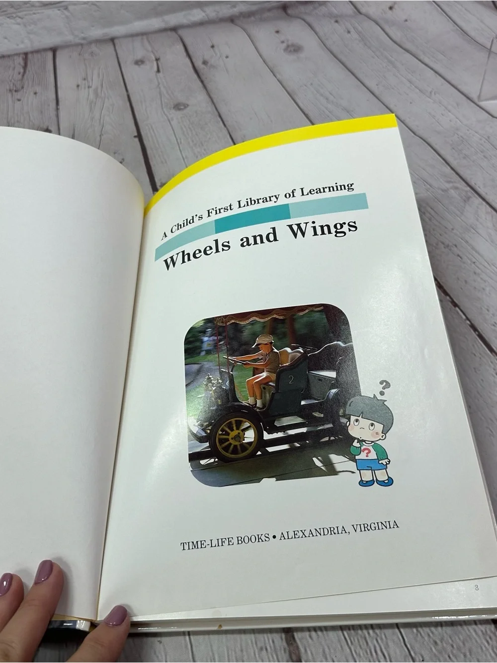 Wheels and Wings Kids Book - Yellow & White